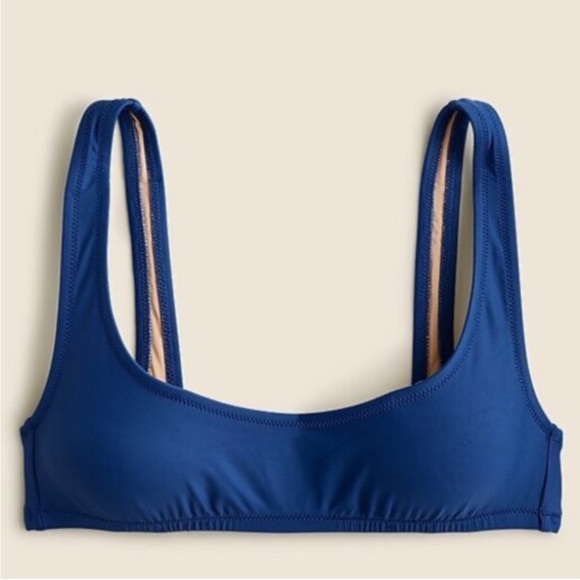 J. Crew Other - NWT J.Crew Harbor View Blue Heritage Scoop Neck Bikini Top